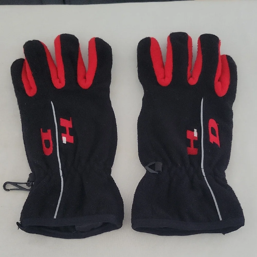 Harley-Davidson Gloves, Black/Red, Medium